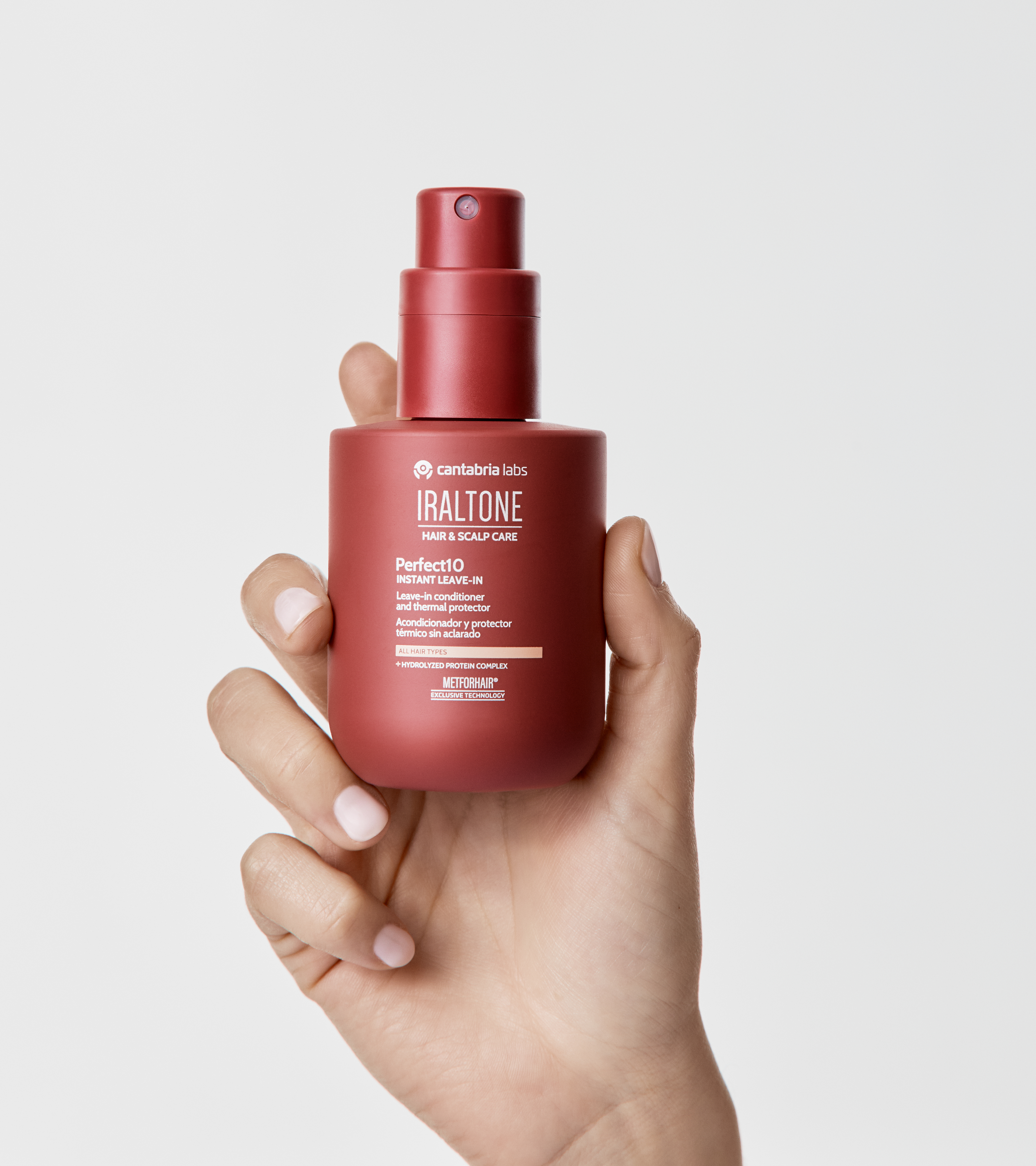 iraltone_hair-scalp-care_perfect10-leave-in_packshot_grey-background_in-hand_2026