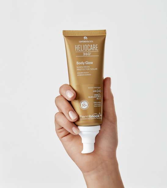 Bronceador con protector solar